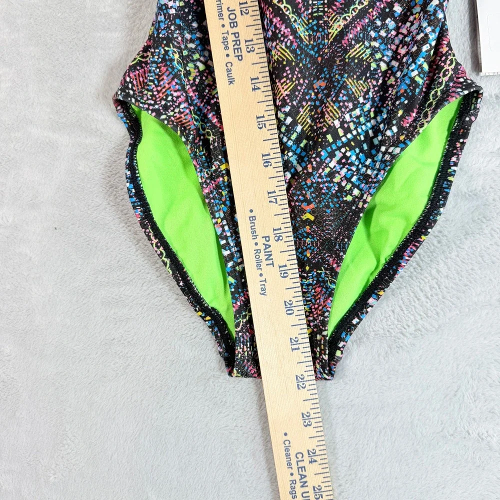 Dolfin Uglies‎ Revibe Star Light Low X-Back One Piece Swimsuit Girls Size 28 New